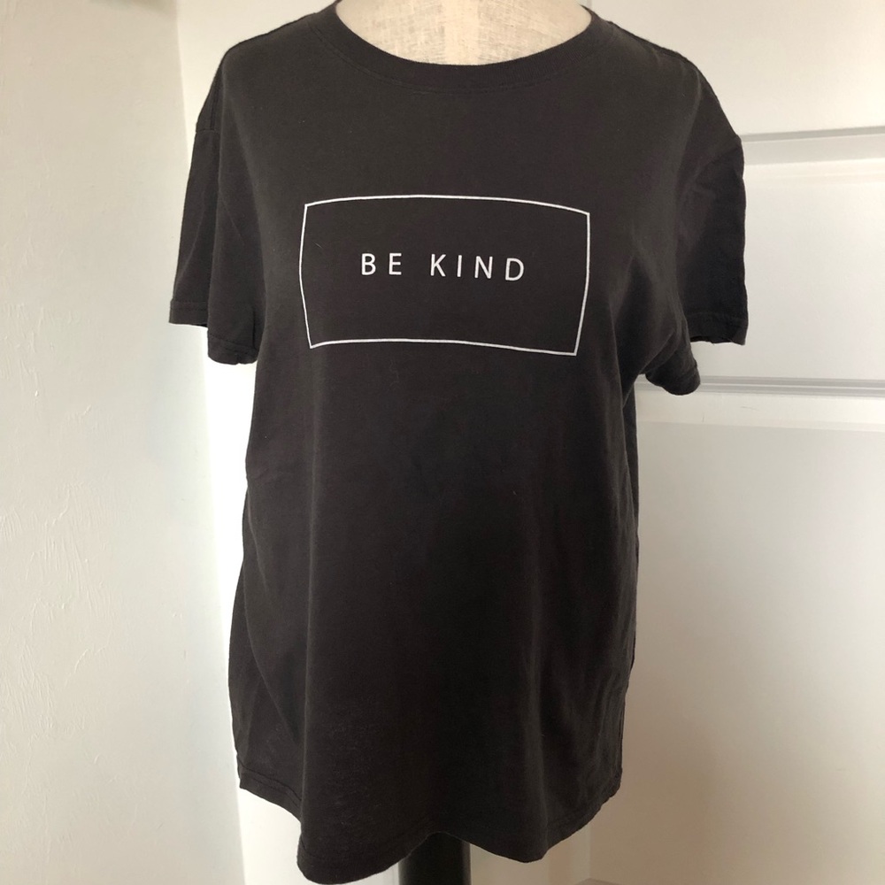 Be Kind Charcoal Crewneck Short Sleeve Tee